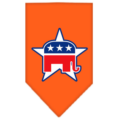 Dog Bandana Screen Printed,  "Republican"
