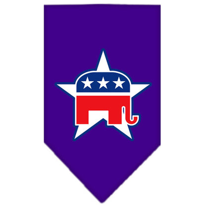 Dog Bandana Screen Printed,  "Republican"