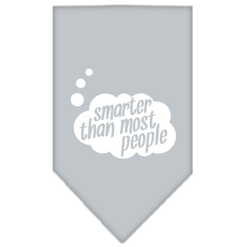 Pet and Dog Bandana Screen Printed, "Smarter Than Most People"