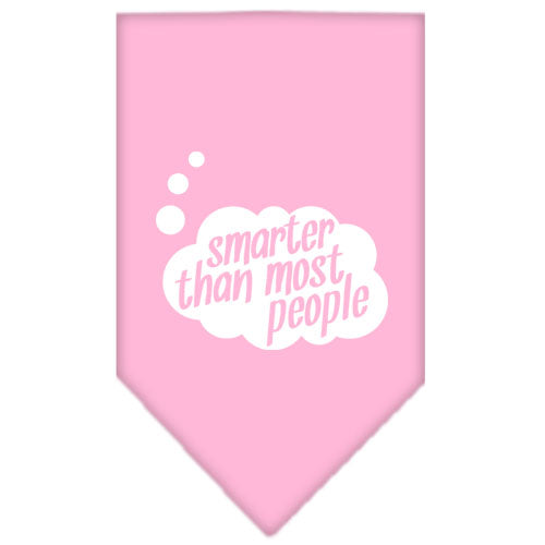 Pet and Dog Bandana Screen Printed, "Smarter Than Most People"