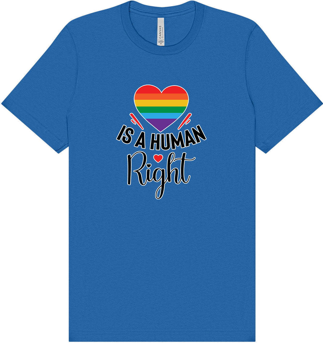 Love is a Human Right Adult Bella Canvas Shirt