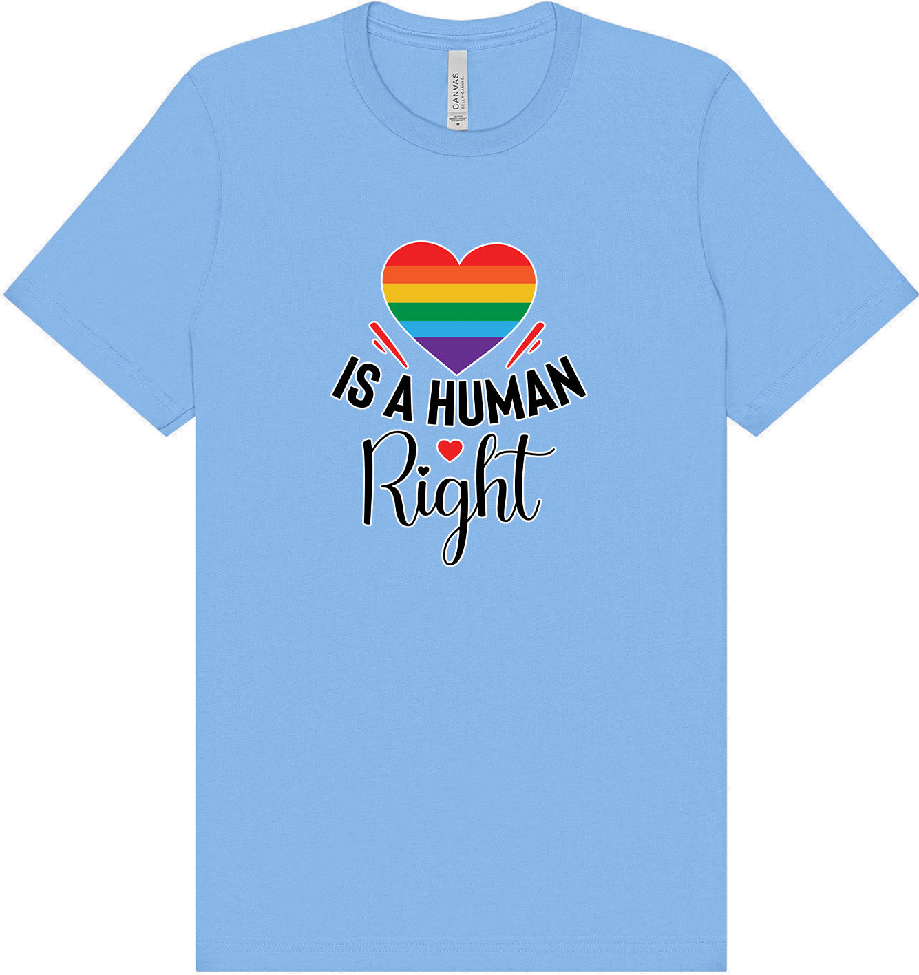 Love is a Human Right Adult Bella Canvas Shirt
