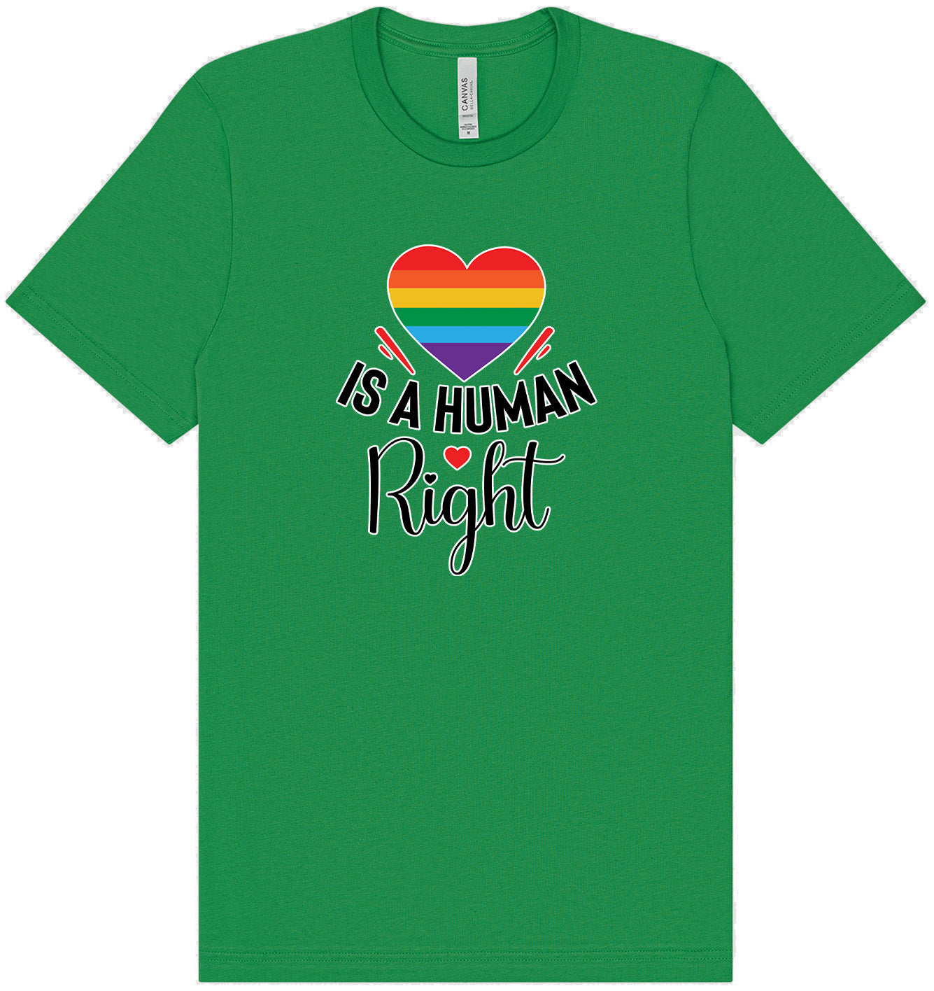 Love is a Human Right Adult Bella Canvas Shirt