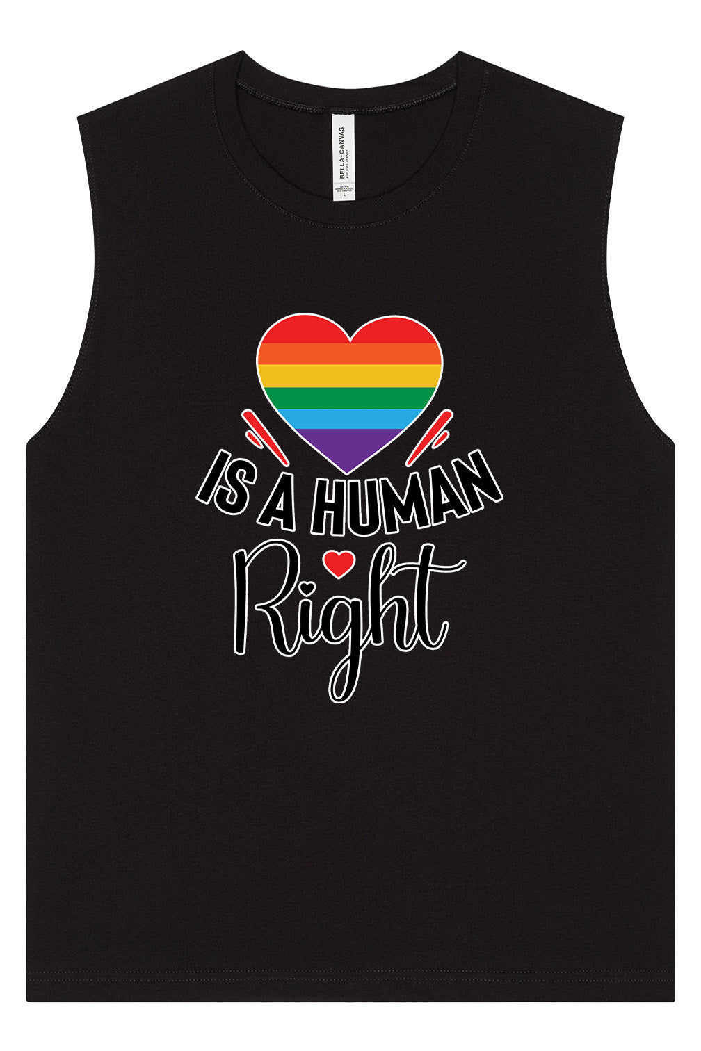 Love is a Human Right Muscle Tank