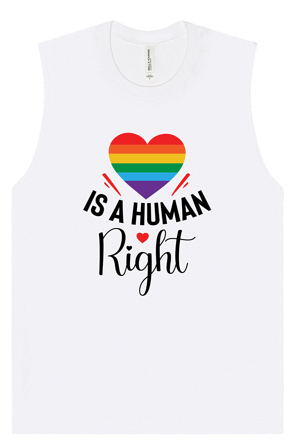 Love is a Human Right Muscle Tank