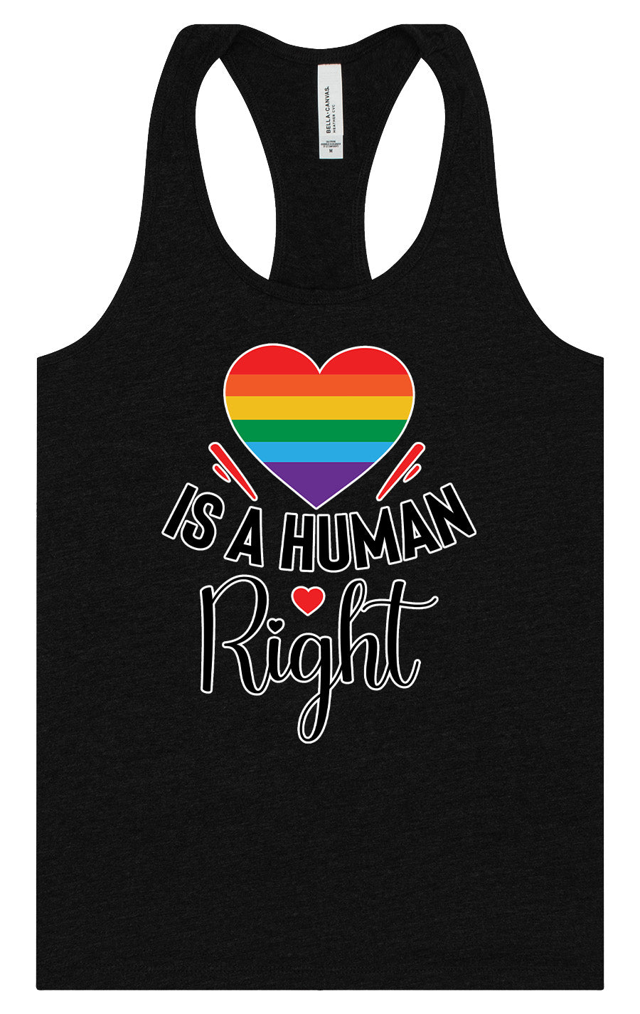 Love is a Human Right Women's Racerback Tank