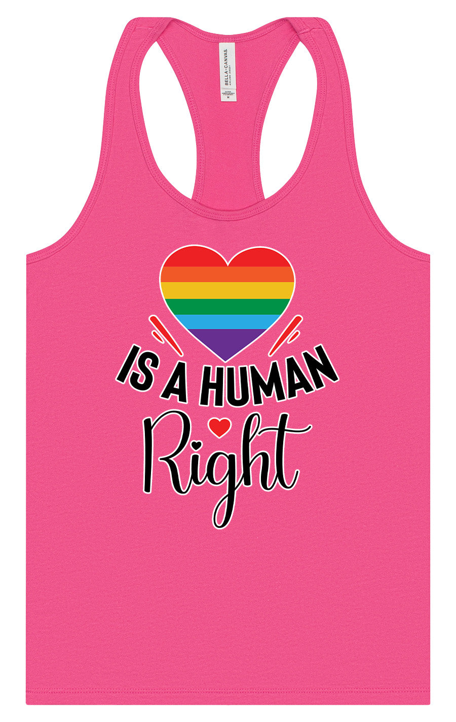 Love is a Human Right Women's Racerback Tank