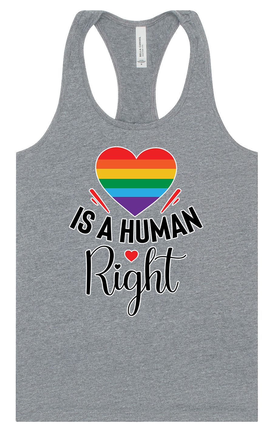 Love is a Human Right Women's Racerback Tank