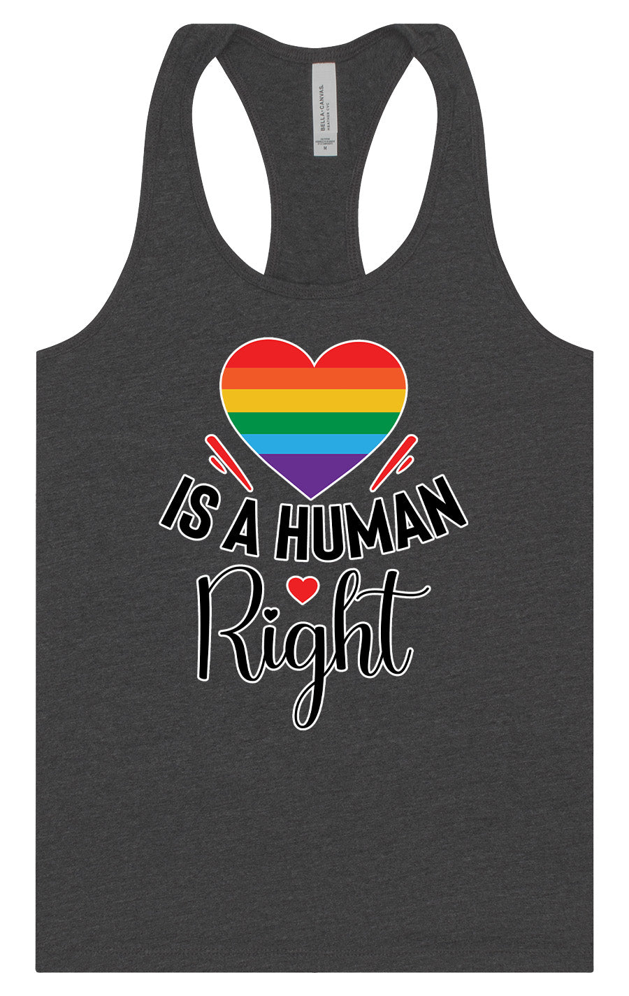 Love is a Human Right Women's Racerback Tank