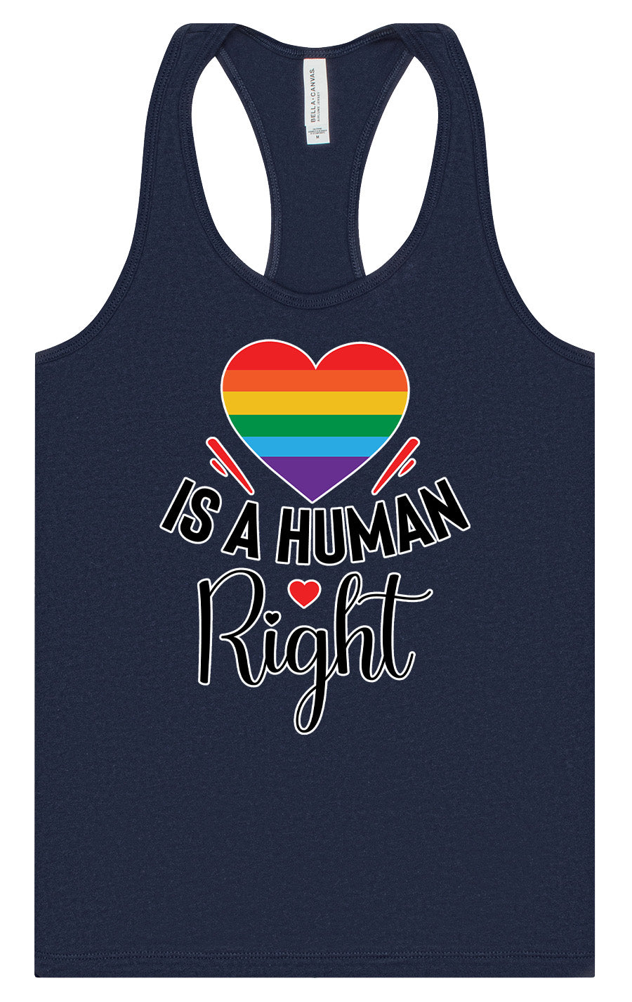 Love is a Human Right Women's Racerback Tank