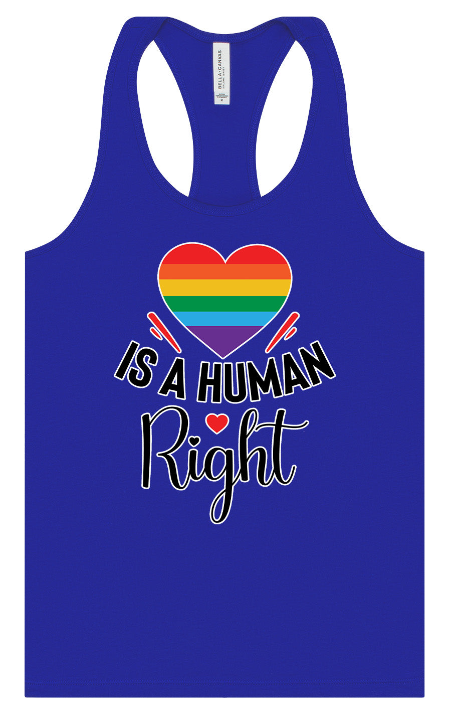 Love is a Human Right Women's Racerback Tank