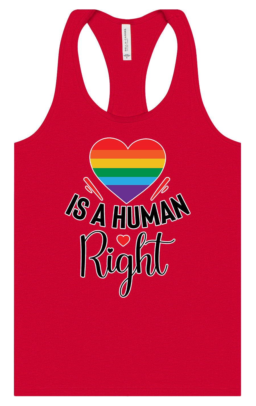 Love is a Human Right Women's Racerback Tank