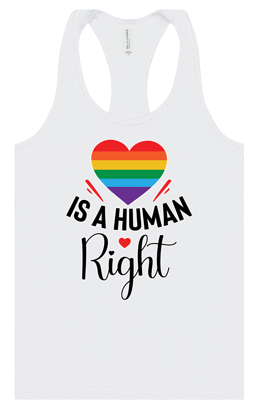 Love is a Human Right Women's Racerback Tank