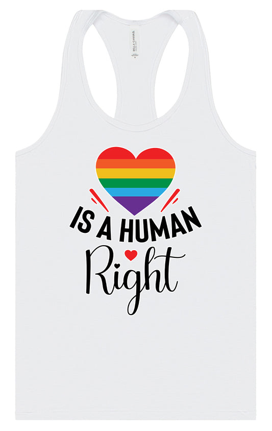 Love is a Human Right Women's Racerback Tank