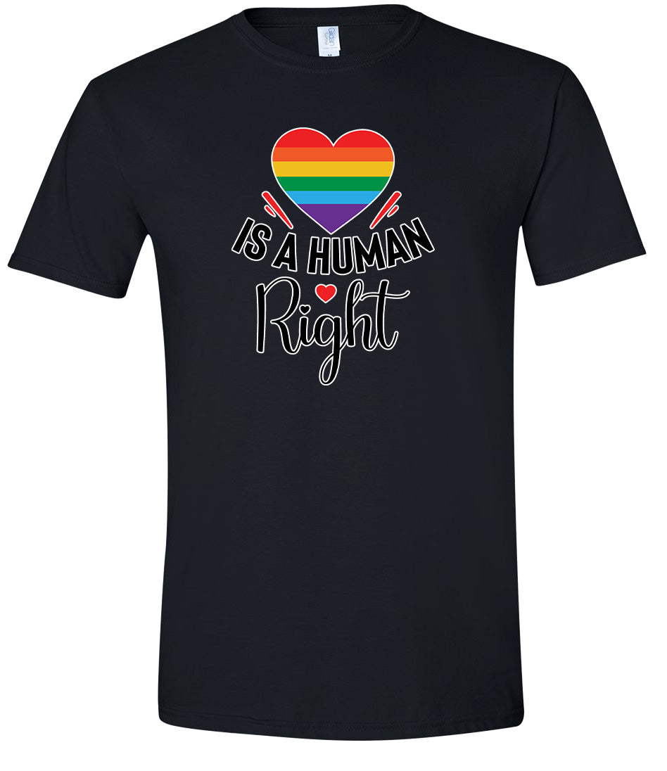 Love is a Human Right Adult Gildan Soft Shirt
