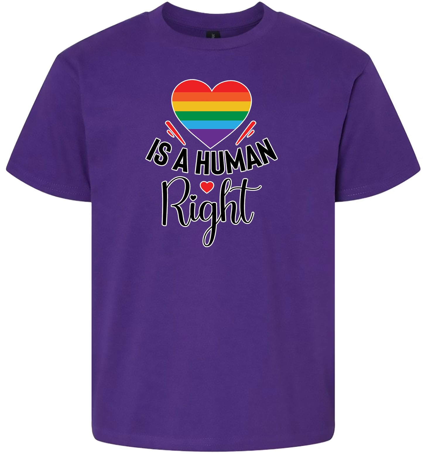 Love is a Human Right Children's Gildan Soft Shirt