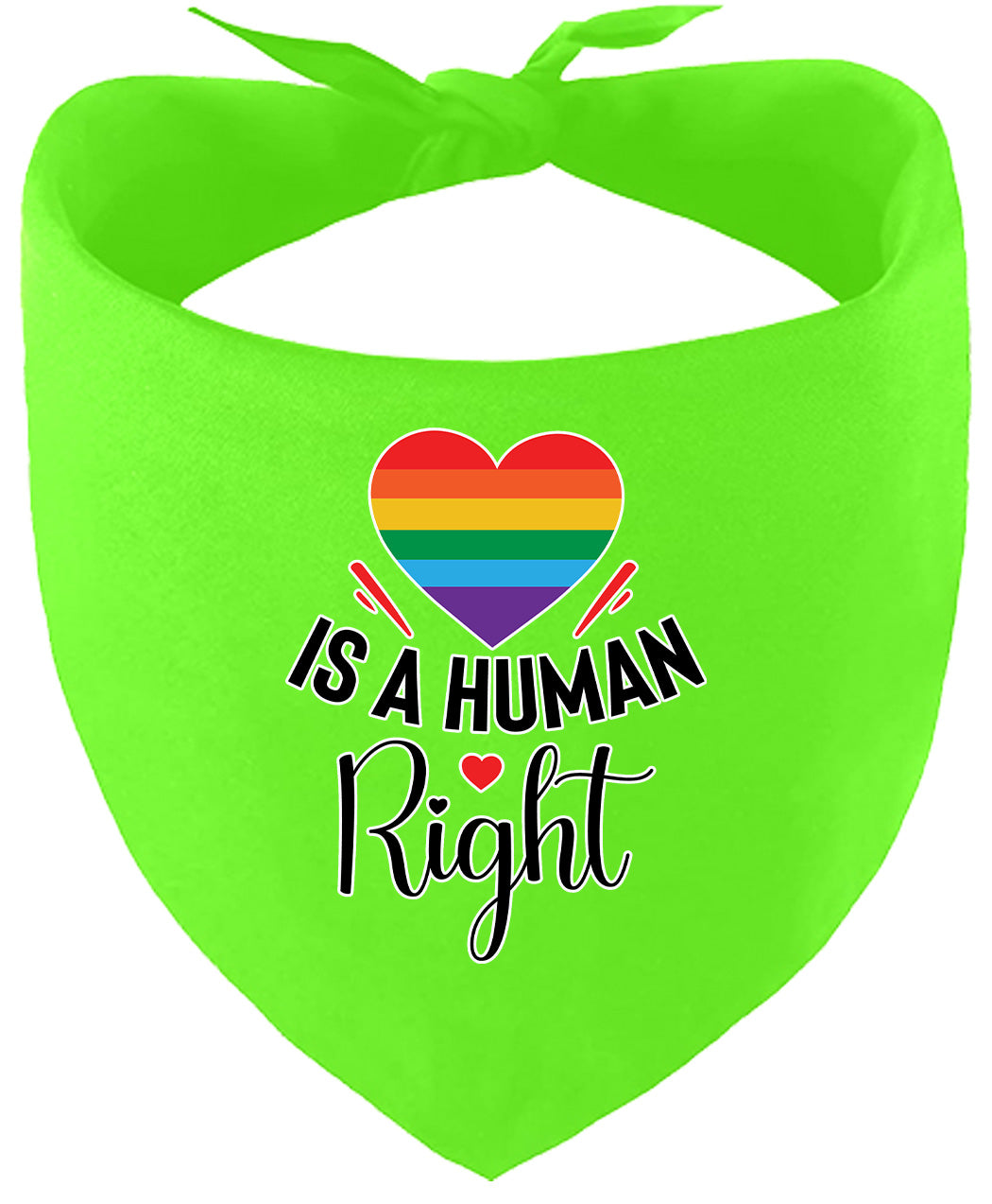 Love is a Human Right Pet Bandana