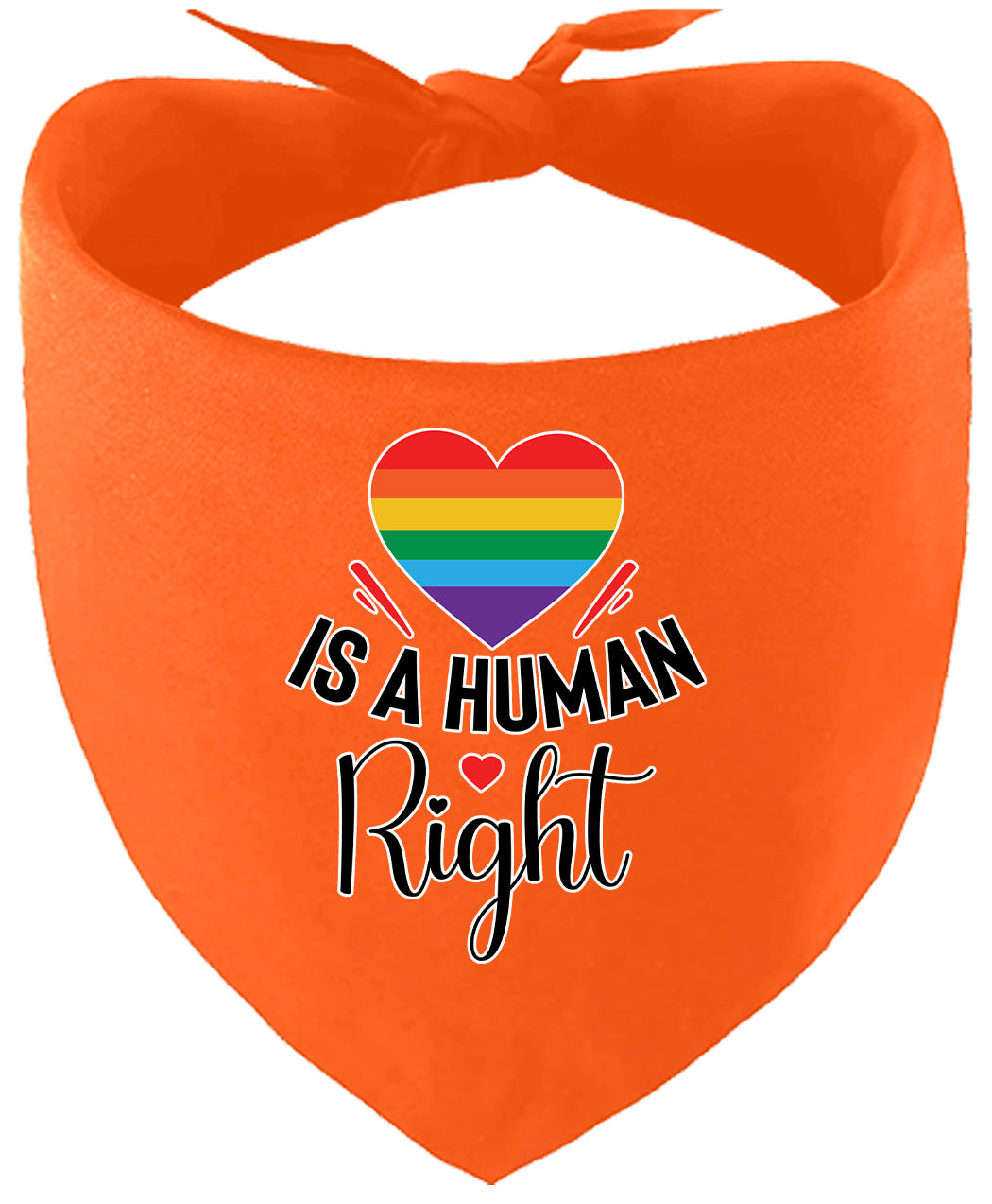 Love is a Human Right Pet Bandana