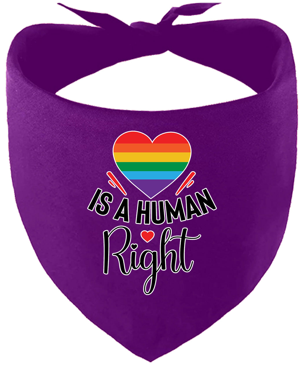 Love is a Human Right Pet Bandana