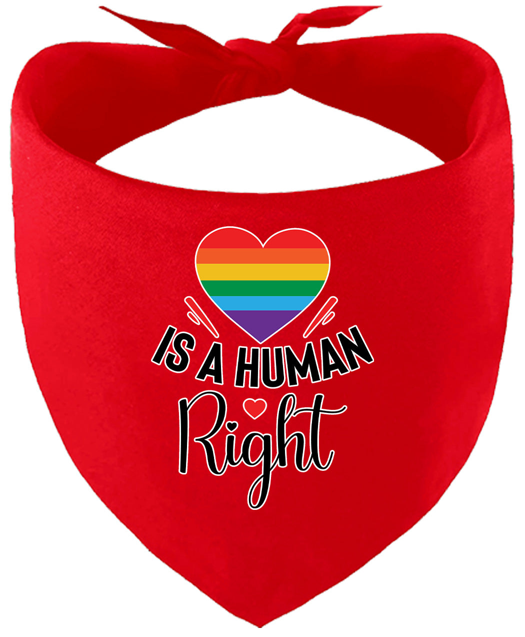Love is a Human Right Pet Bandana