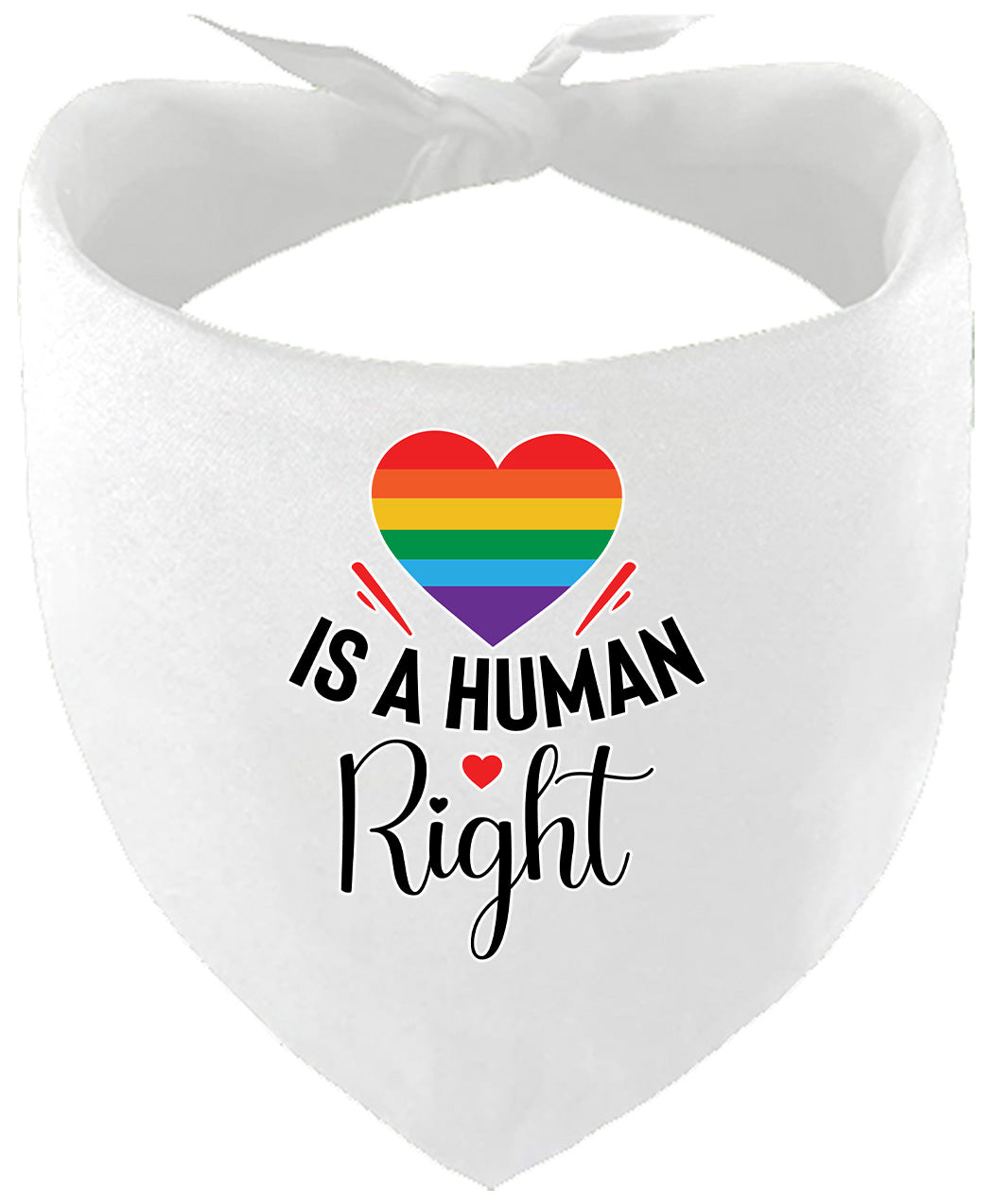 Love is a Human Right Pet Bandana