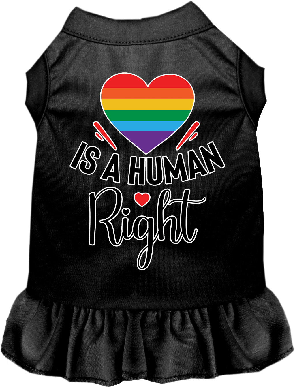 Love is a Human Right Pet Dress