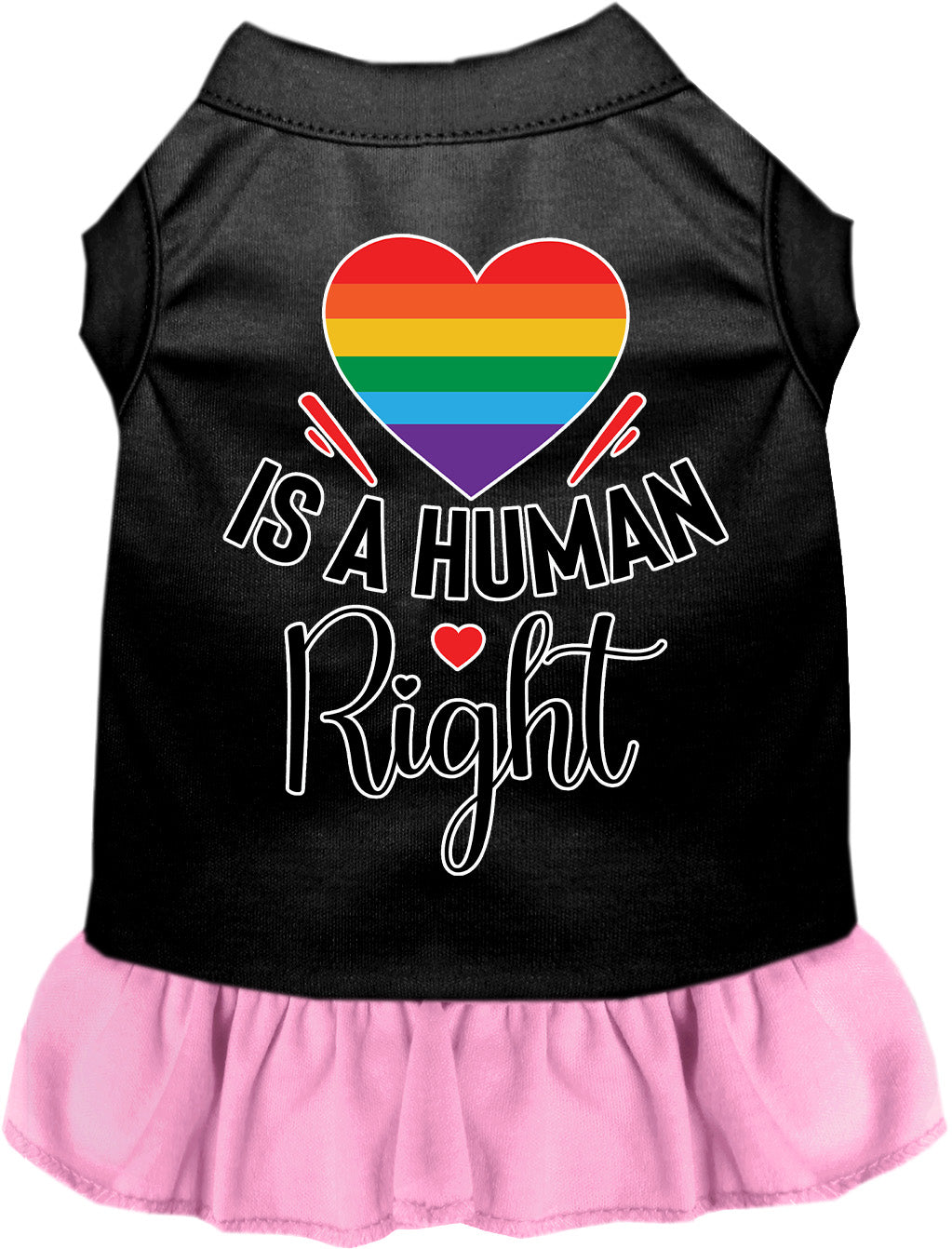 Love is a Human Right Pet Dress
