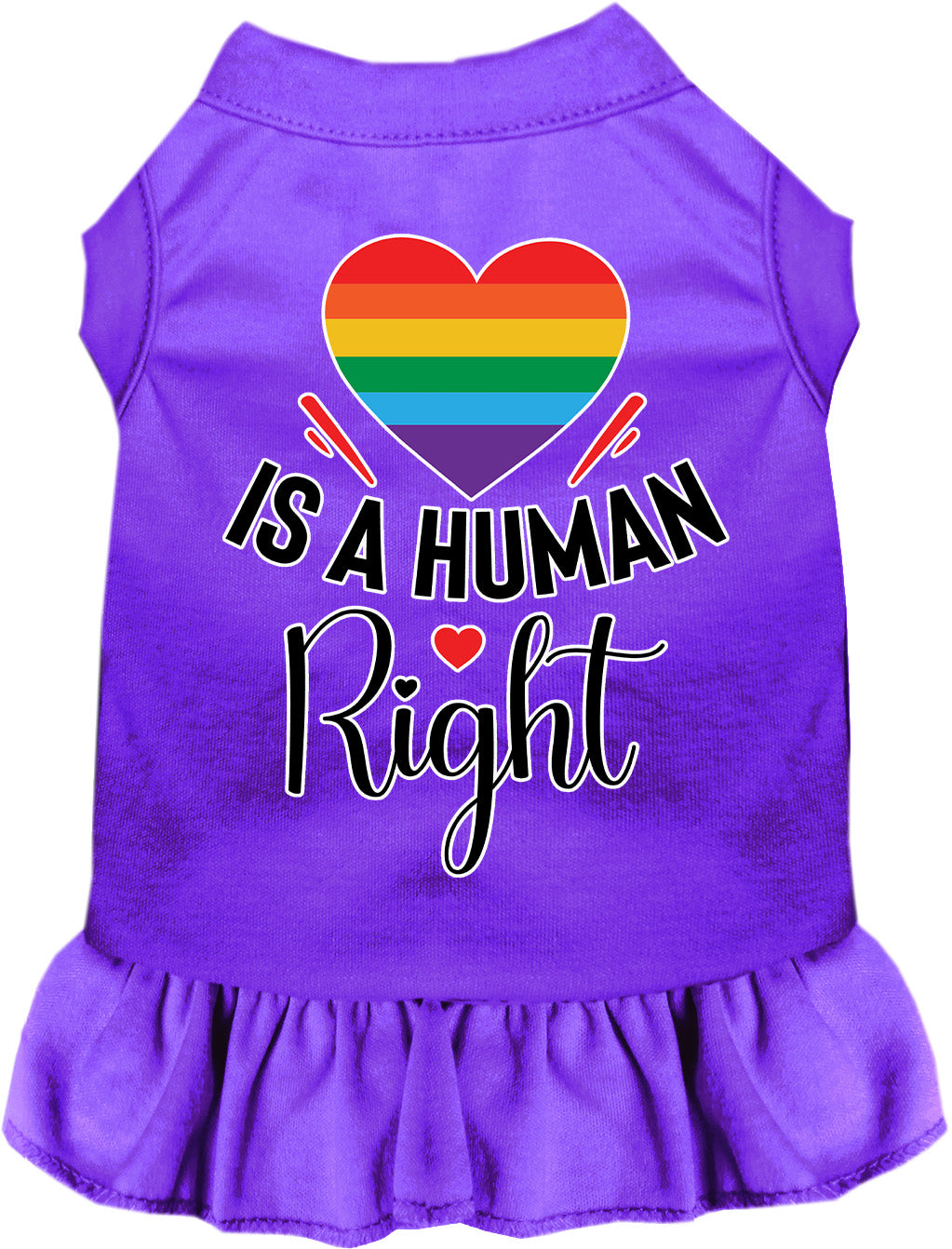 Love is a Human Right Pet Dress