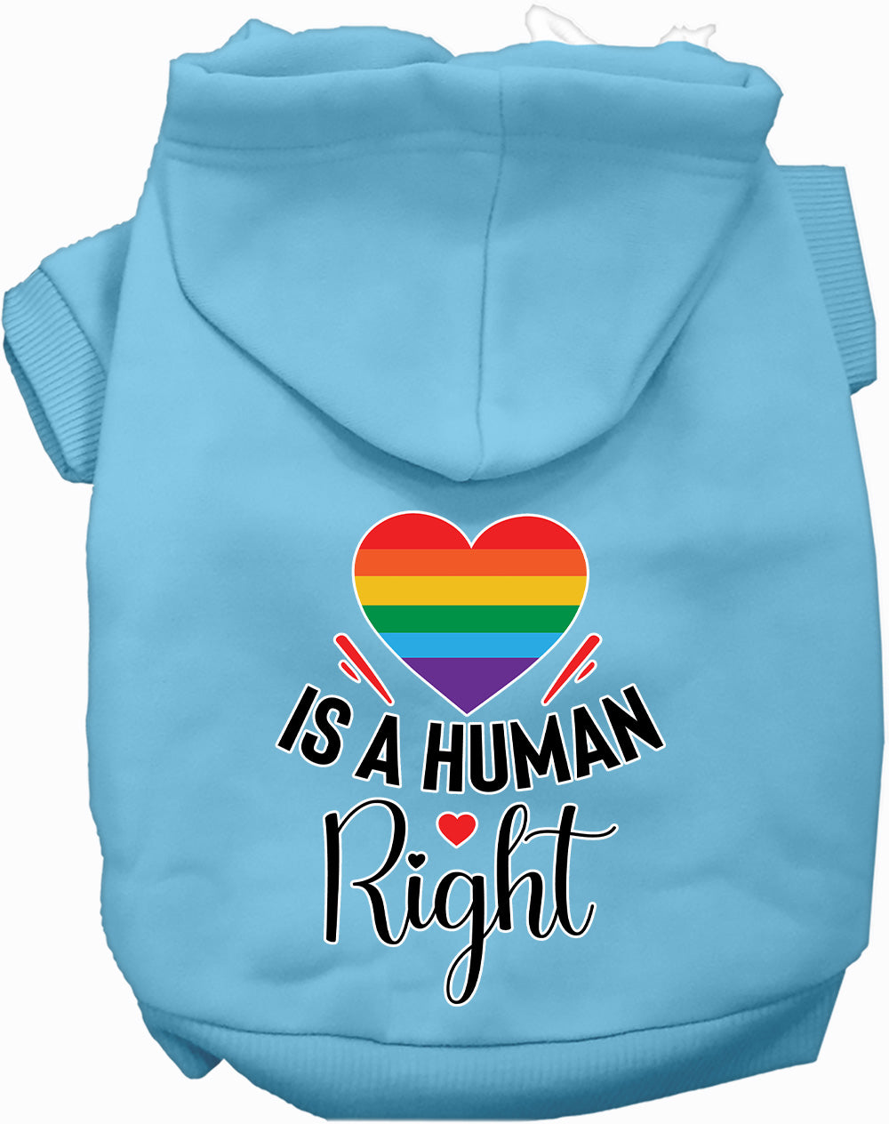 Love is a Human Right Pet Hoodie