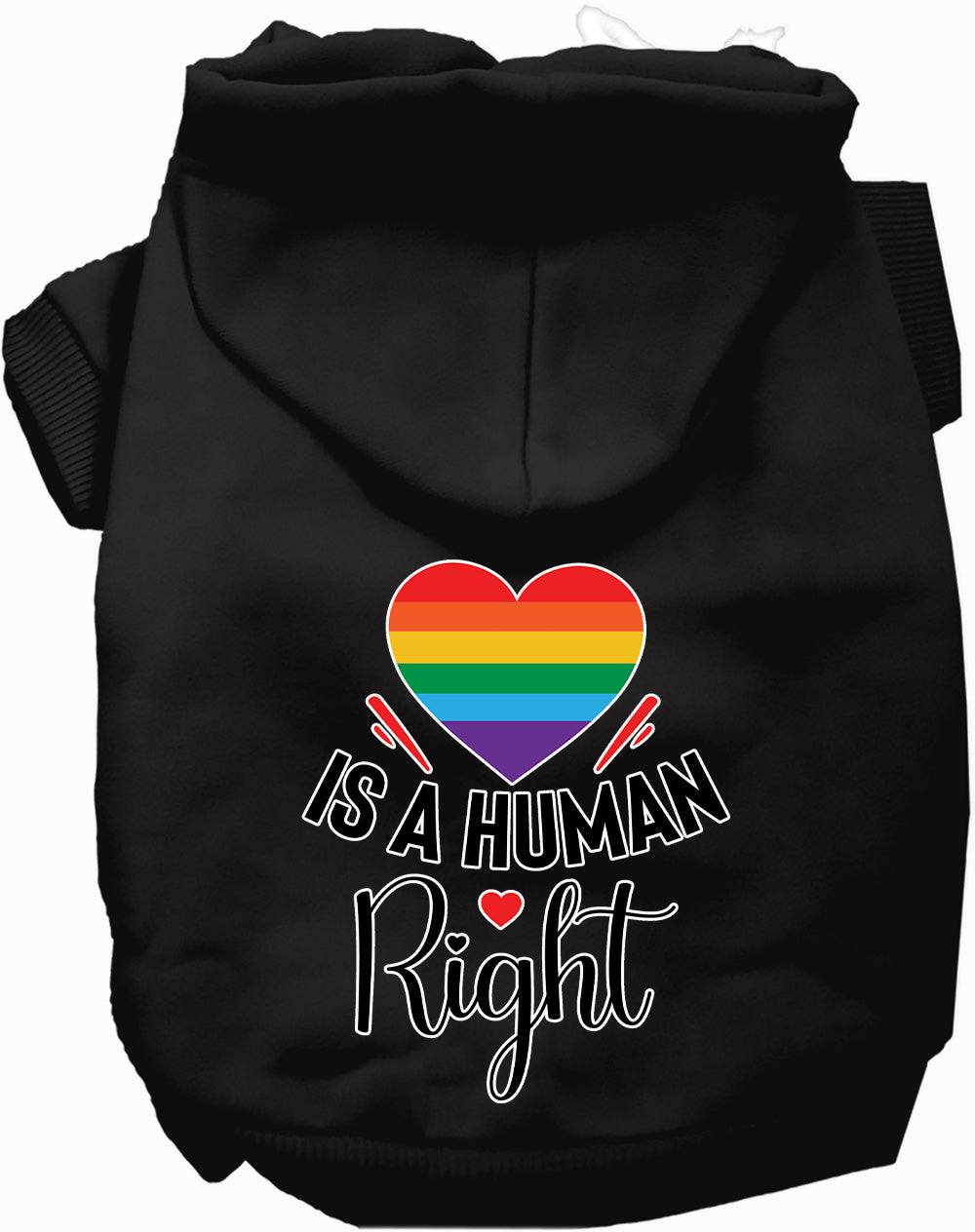 Love is a Human Right Pet Hoodie