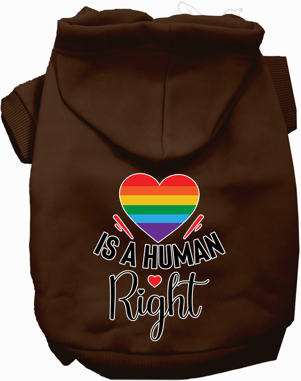 Love is a Human Right Pet Hoodie