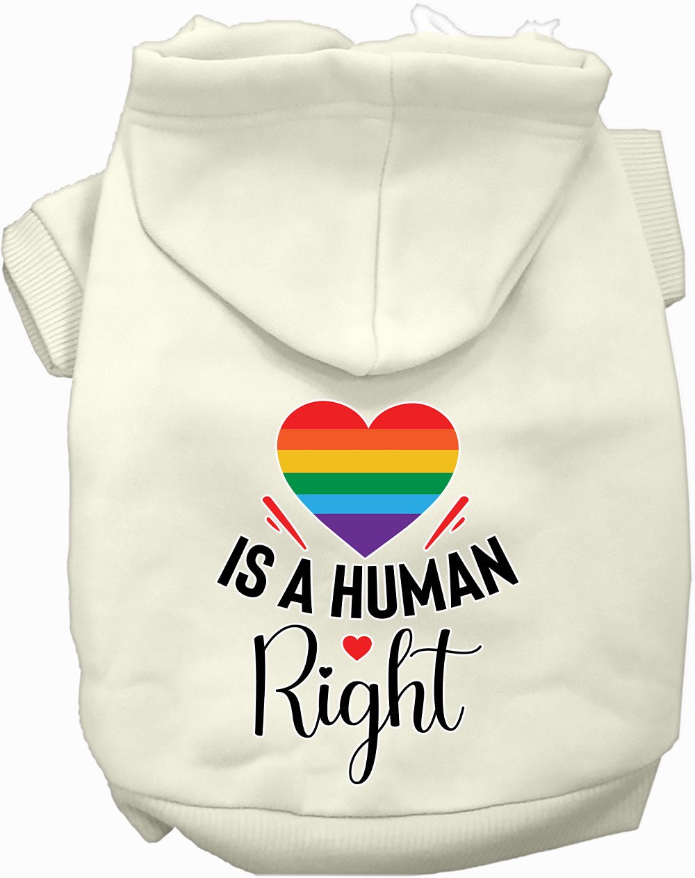 Love is a Human Right Pet Hoodie