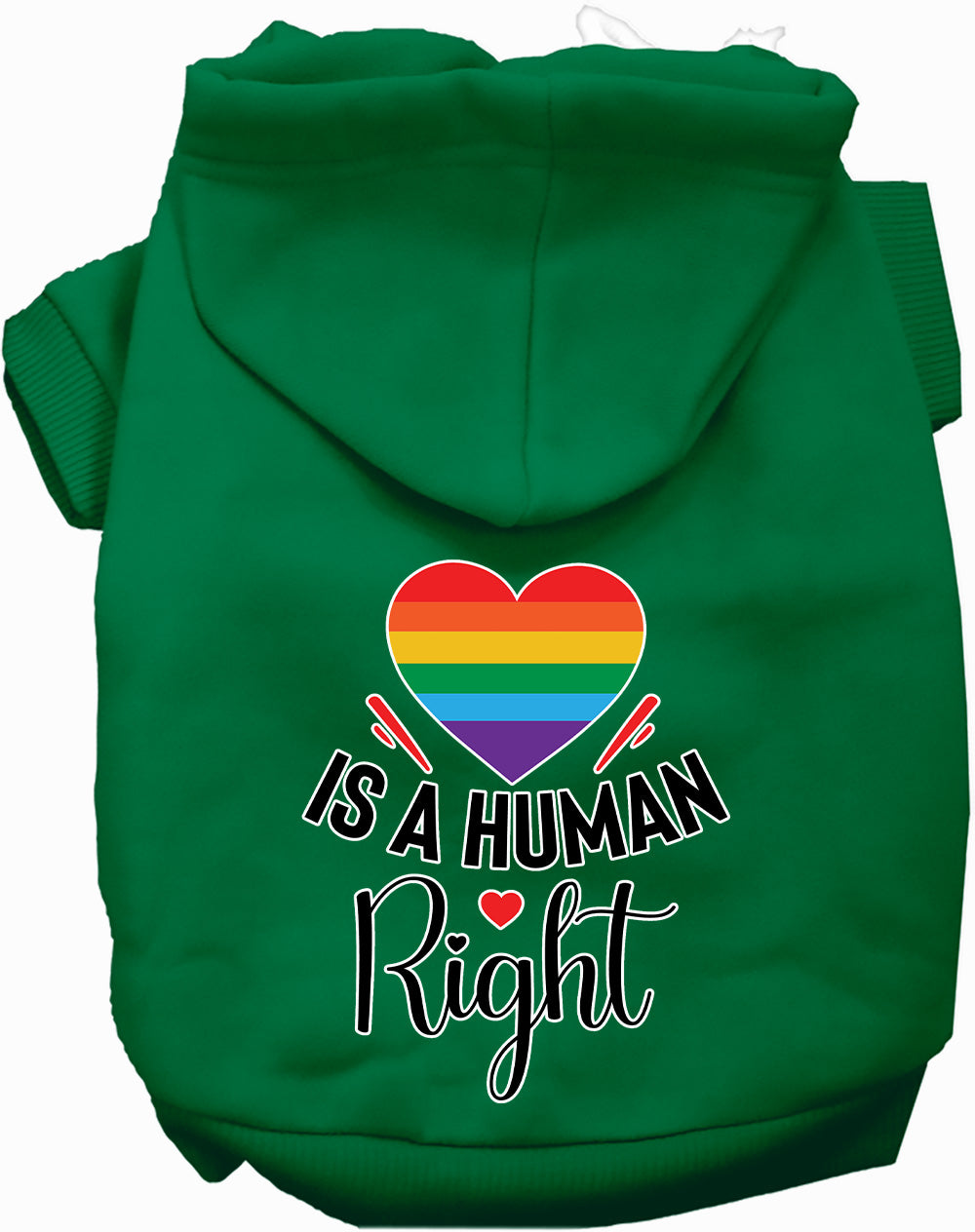 Love is a Human Right Pet Hoodie