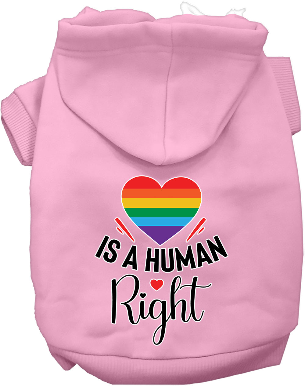Love is a Human Right Pet Hoodie