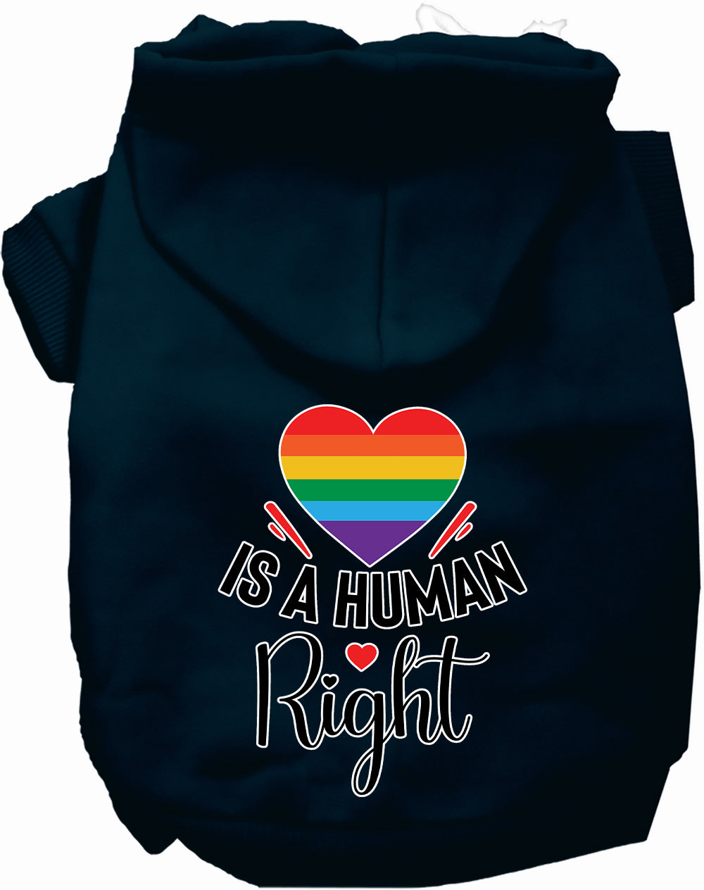 Love is a Human Right Pet Hoodie