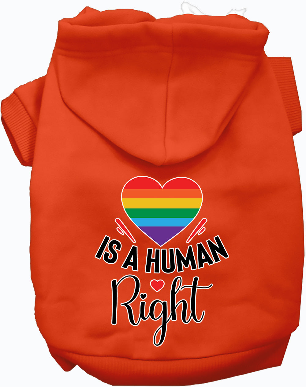 Love is a Human Right Pet Hoodie