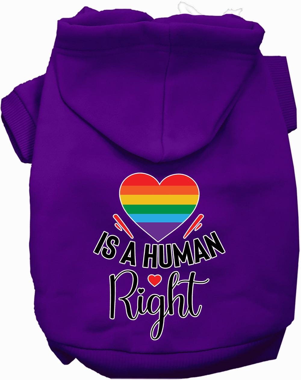 Love is a Human Right Pet Hoodie