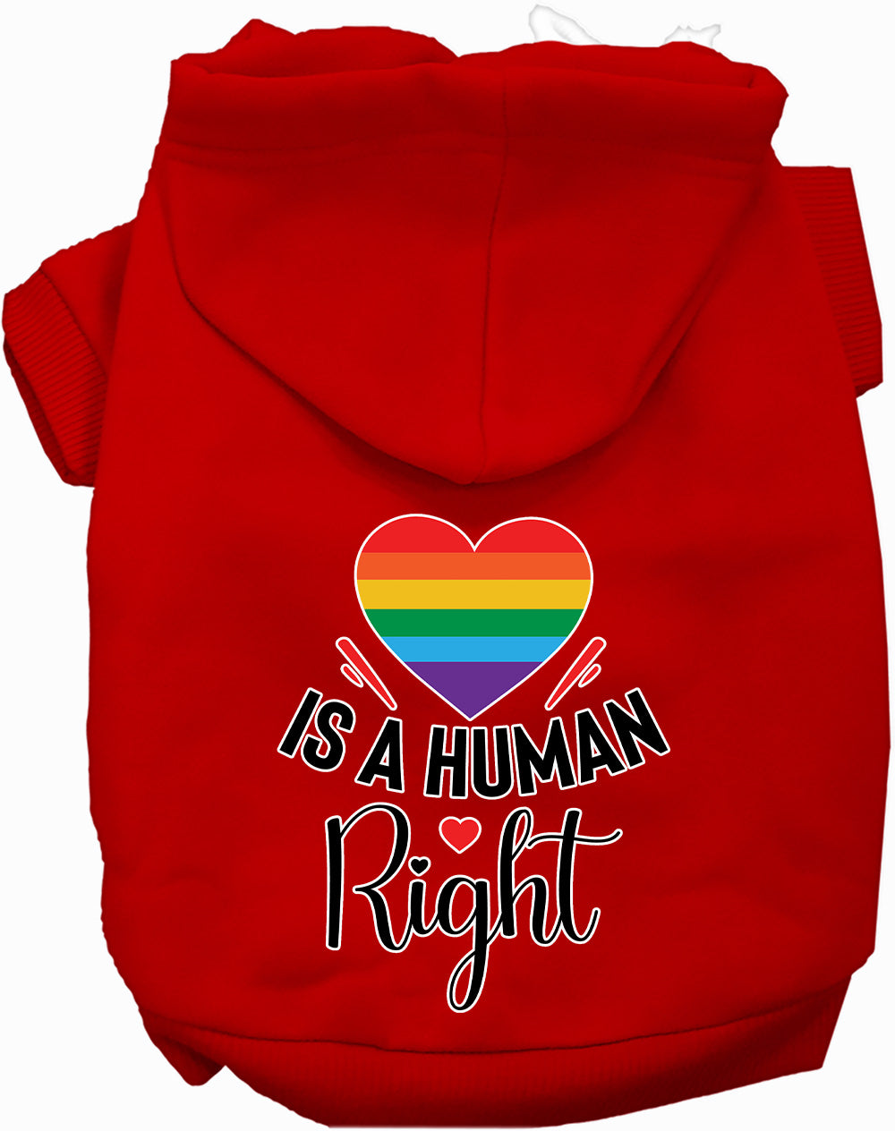 Love is a Human Right Pet Hoodie