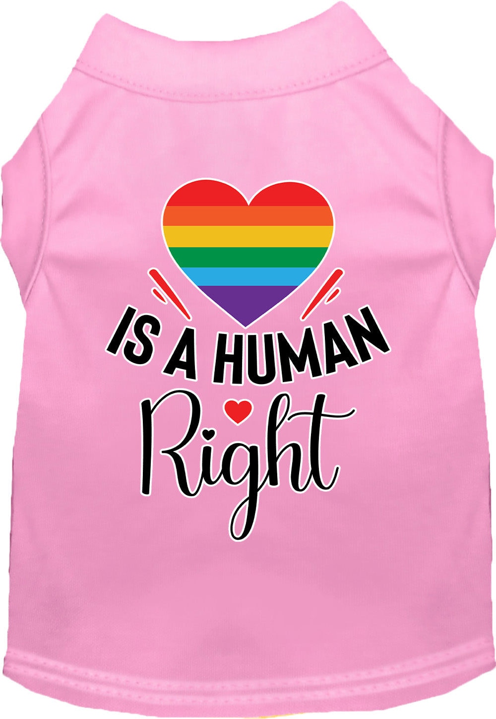Pride Cat or Dog Shirt for Pets "Love is a Human Right"