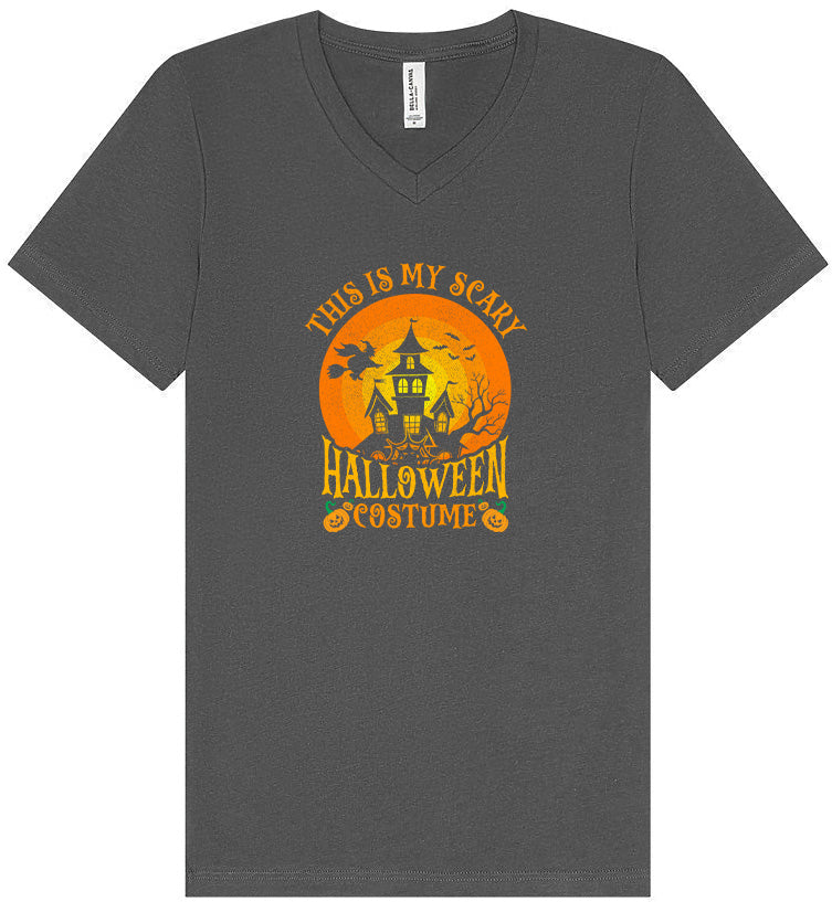 Scary Halloween Costume Unisex V-Neck Shirt