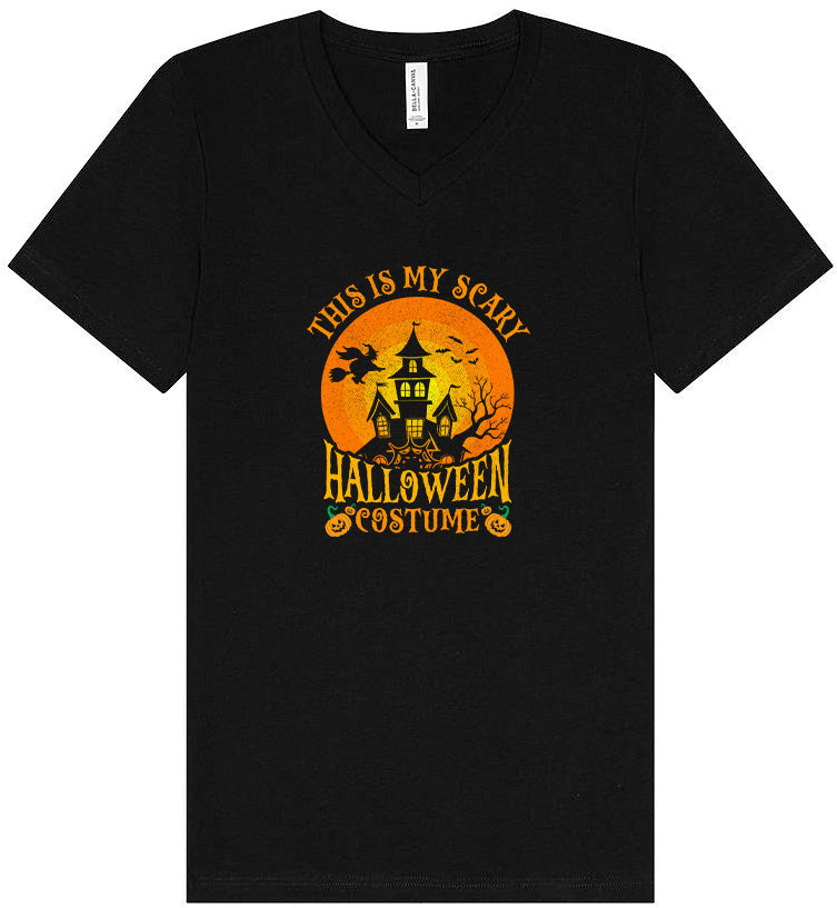 Scary Halloween Costume Unisex V-Neck Shirt