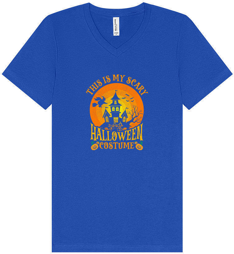Scary Halloween Costume Unisex V-Neck Shirt