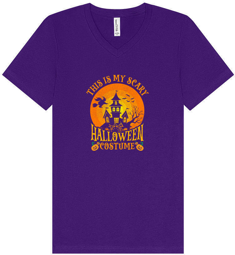 Scary Halloween Costume Unisex V-Neck Shirt