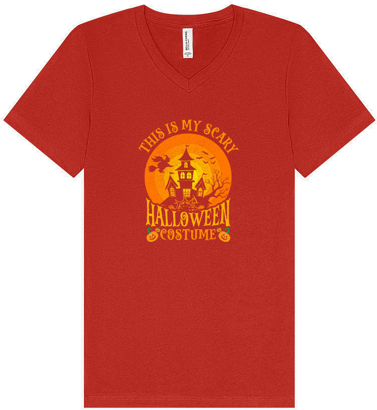 Scary Halloween Costume Unisex V-Neck Shirt