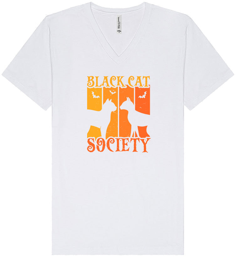Black Cat Society Unisex V-Neck Shirt
