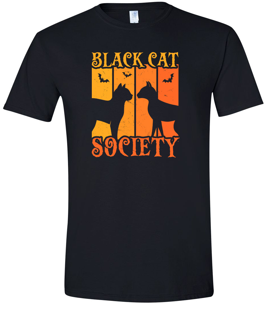 Black Cat Society Adult Gildan Soft Shirt