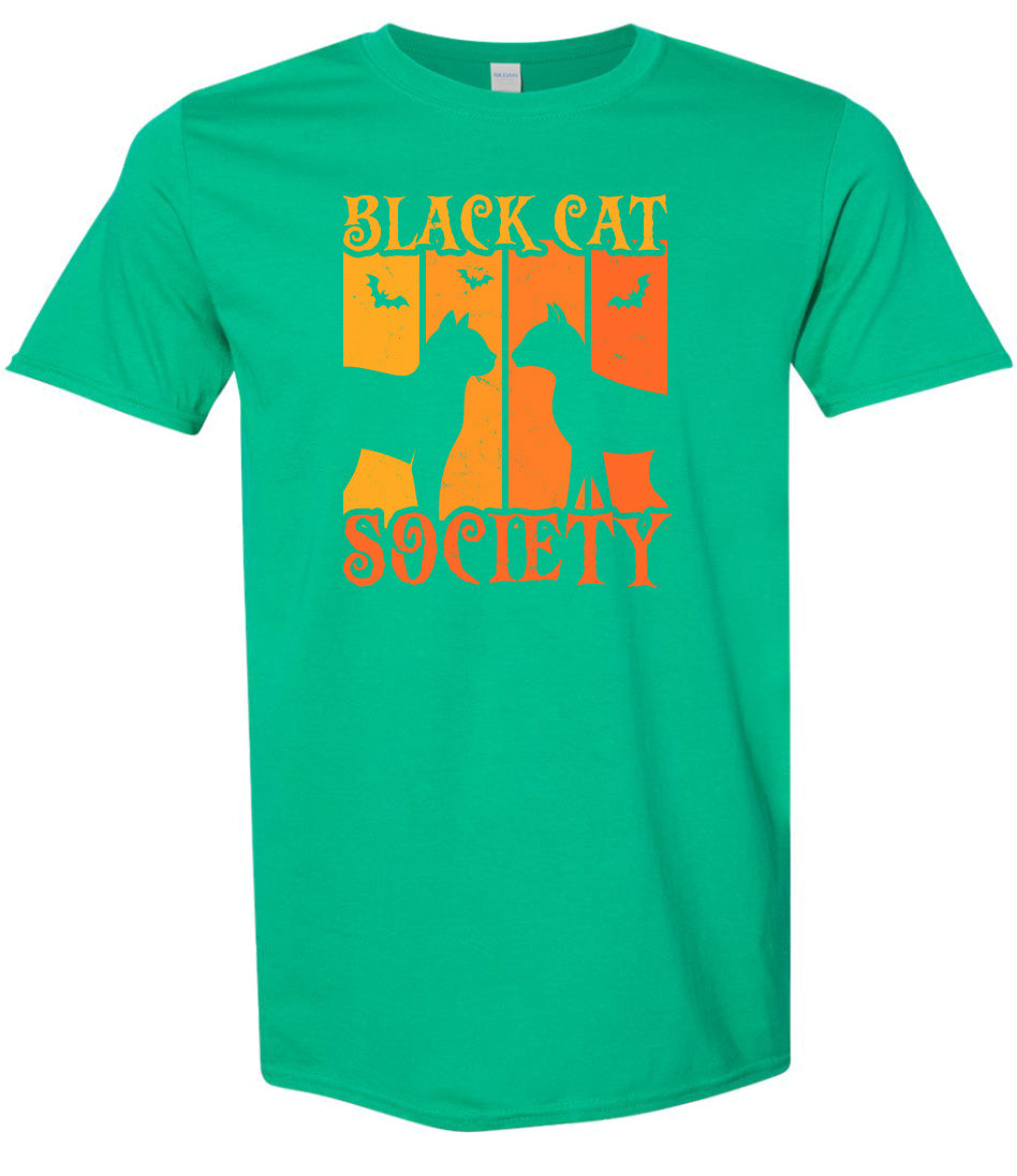 Black Cat Society Adult Gildan Soft Shirt