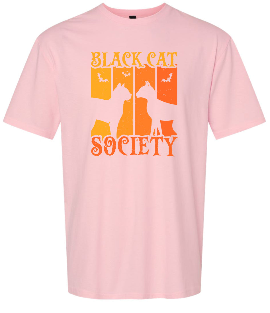 Black Cat Society Adult Gildan Soft Shirt