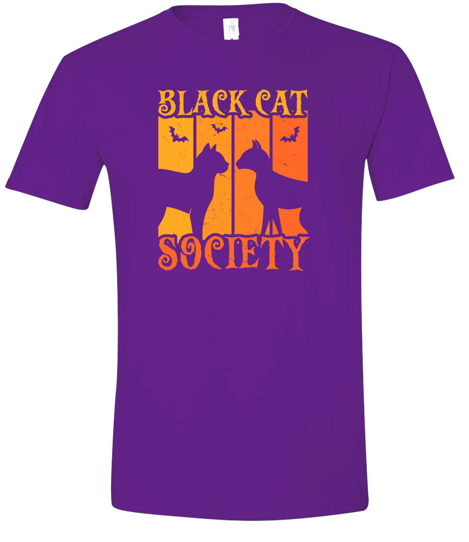 Black Cat Society Adult Gildan Soft Shirt