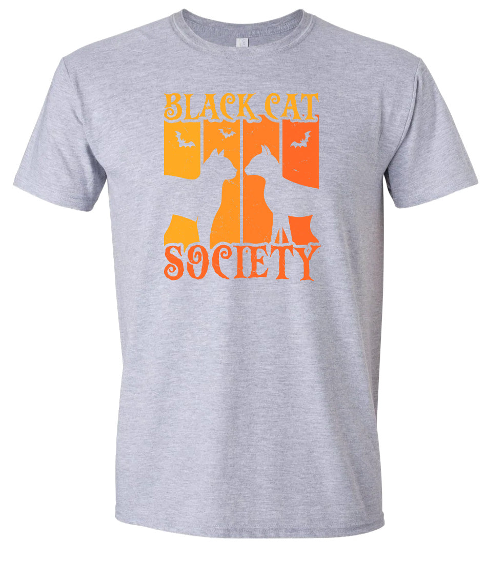 Black Cat Society Adult Gildan Soft Shirt